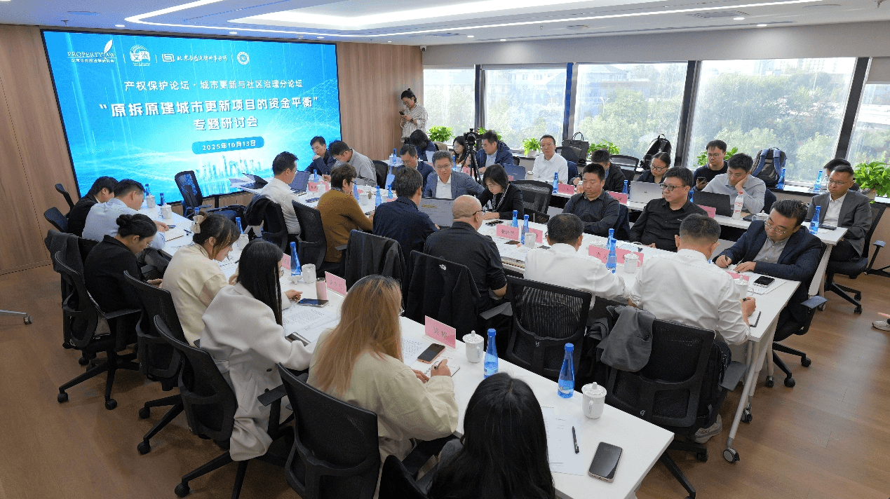 “原拆原建城市更新项目的资金平衡路径探索”专题研讨会观点集萃